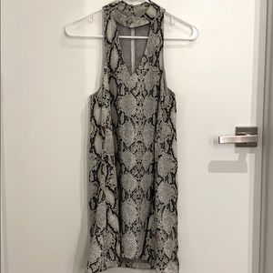 Snake print dress